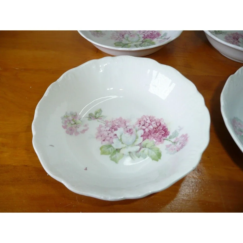 Lot 6 Floral Berry Fruit Bowls from PMRK Made in Germany 5